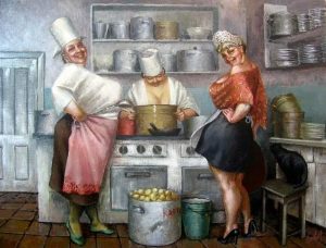 женщины на кухне
