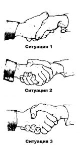 положение ладоней рукопожатие